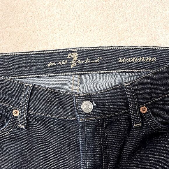 7 for all mankind Roxanne jeans size 30. Waist 34”, rise 9”, inseam 27” - Picture 3 of 11